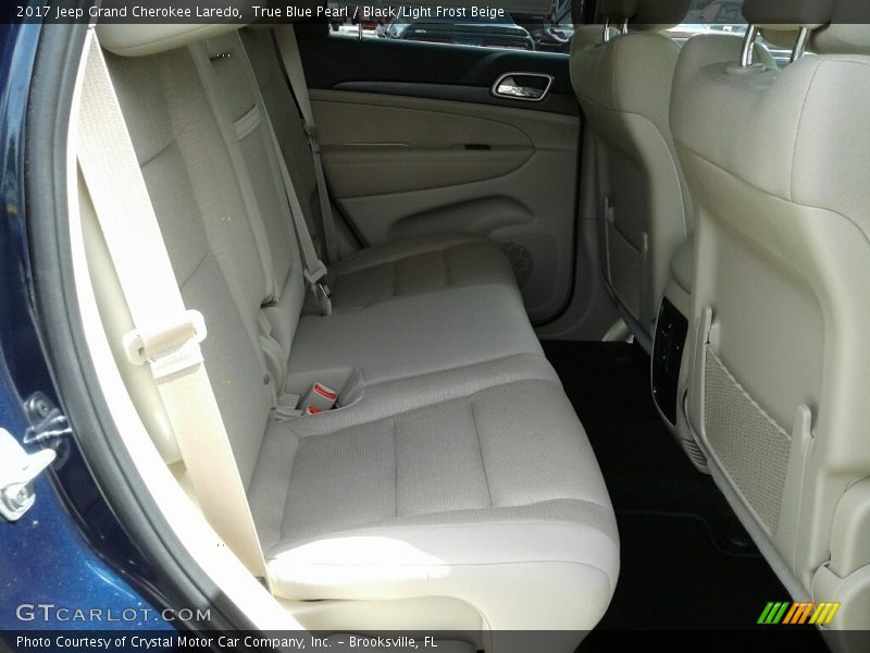 True Blue Pearl / Black/Light Frost Beige 2017 Jeep Grand Cherokee Laredo