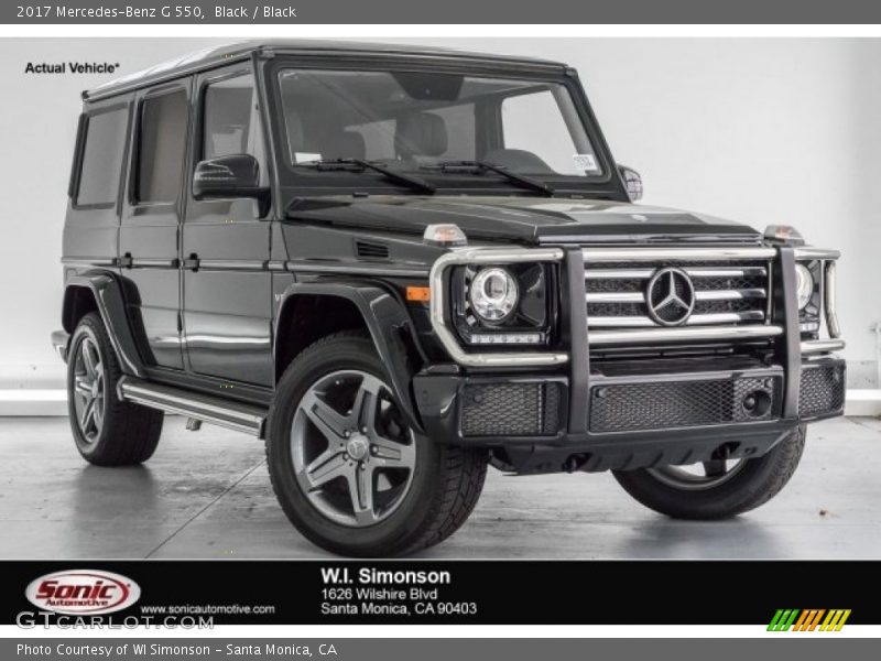 Black / Black 2017 Mercedes-Benz G 550