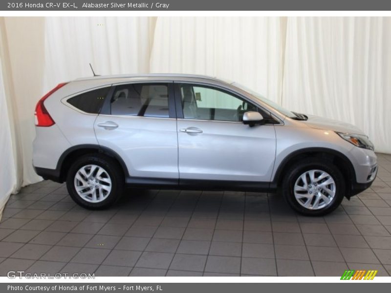 Alabaster Silver Metallic / Gray 2016 Honda CR-V EX-L