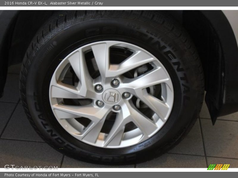 Alabaster Silver Metallic / Gray 2016 Honda CR-V EX-L