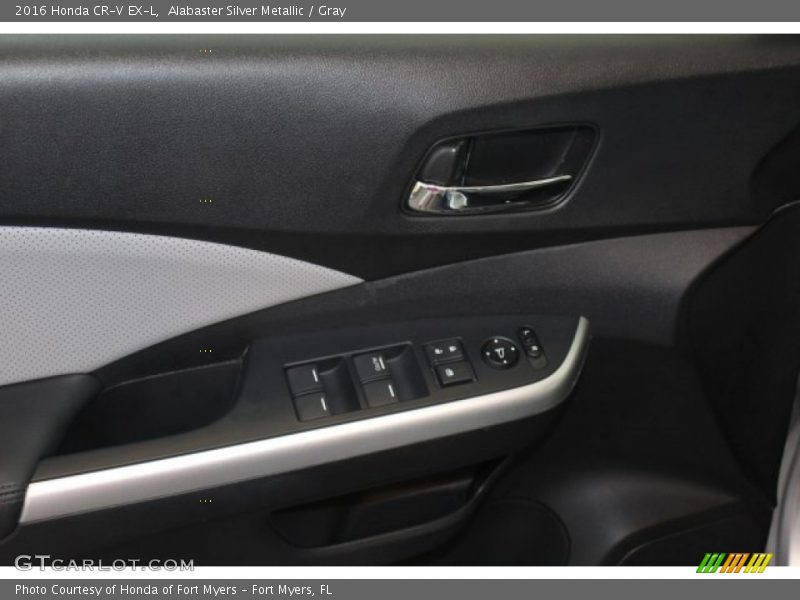 Alabaster Silver Metallic / Gray 2016 Honda CR-V EX-L