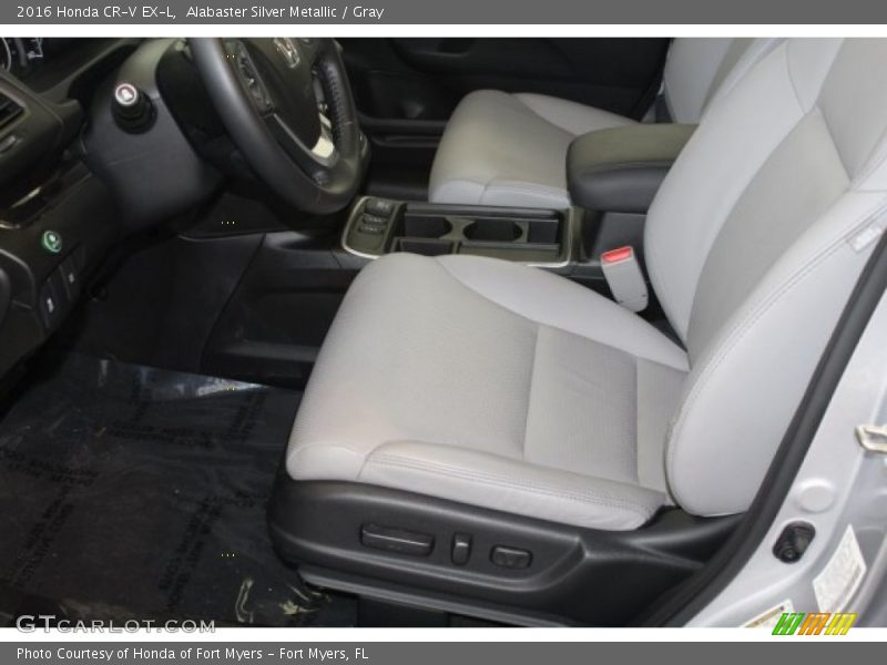 Alabaster Silver Metallic / Gray 2016 Honda CR-V EX-L