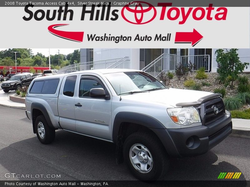 Silver Streak Mica / Graphite Gray 2008 Toyota Tacoma Access Cab 4x4