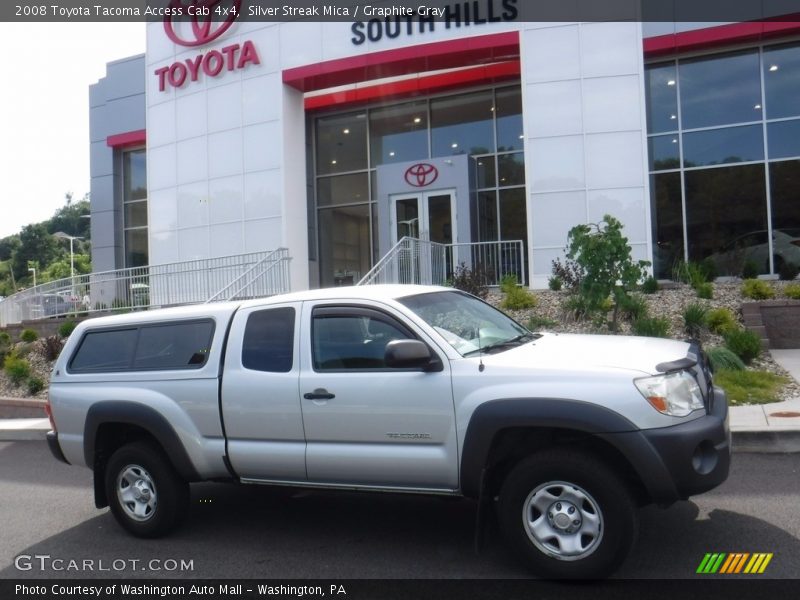 Silver Streak Mica / Graphite Gray 2008 Toyota Tacoma Access Cab 4x4