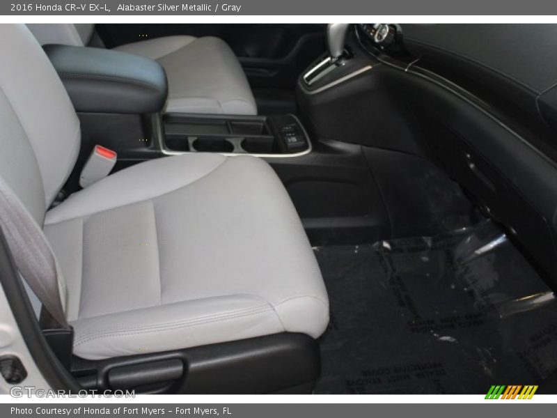Alabaster Silver Metallic / Gray 2016 Honda CR-V EX-L