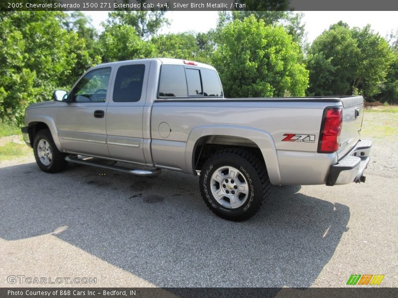 Silver Birch Metallic / Tan 2005 Chevrolet Silverado 1500 Z71 Extended Cab 4x4