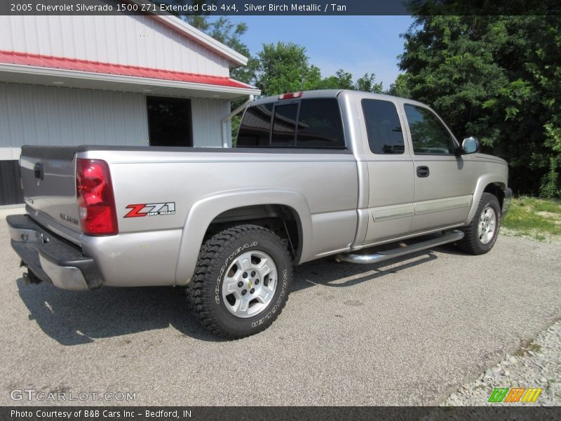 Silver Birch Metallic / Tan 2005 Chevrolet Silverado 1500 Z71 Extended Cab 4x4