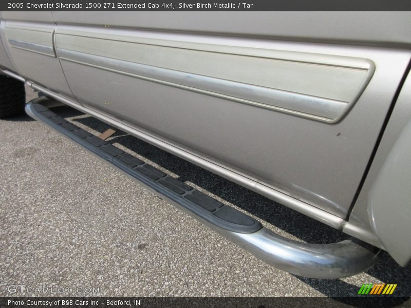 Silver Birch Metallic / Tan 2005 Chevrolet Silverado 1500 Z71 Extended Cab 4x4