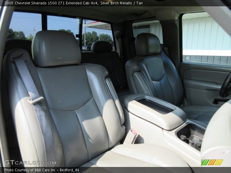 Silver Birch Metallic / Tan 2005 Chevrolet Silverado 1500 Z71 Extended Cab 4x4