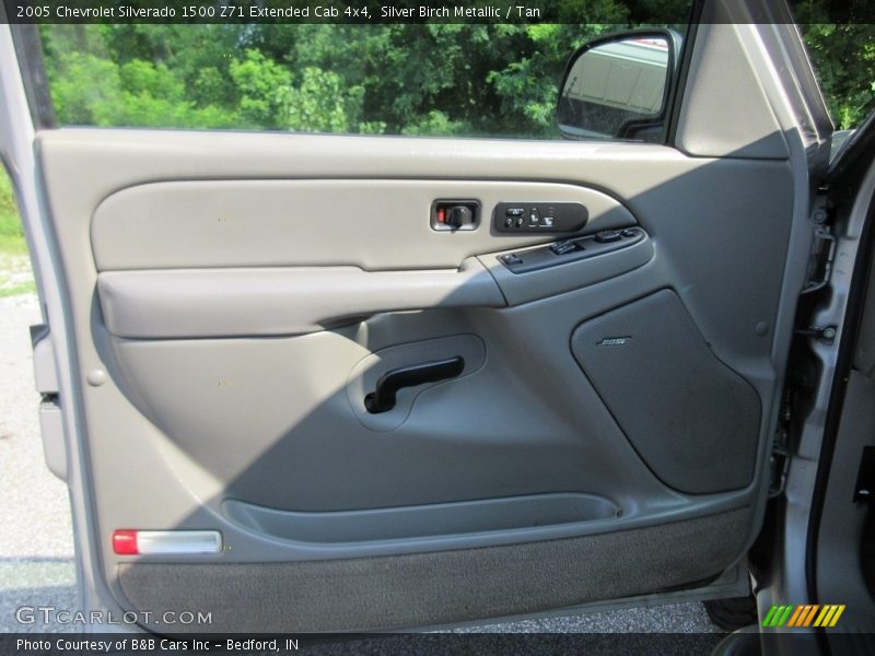 Silver Birch Metallic / Tan 2005 Chevrolet Silverado 1500 Z71 Extended Cab 4x4