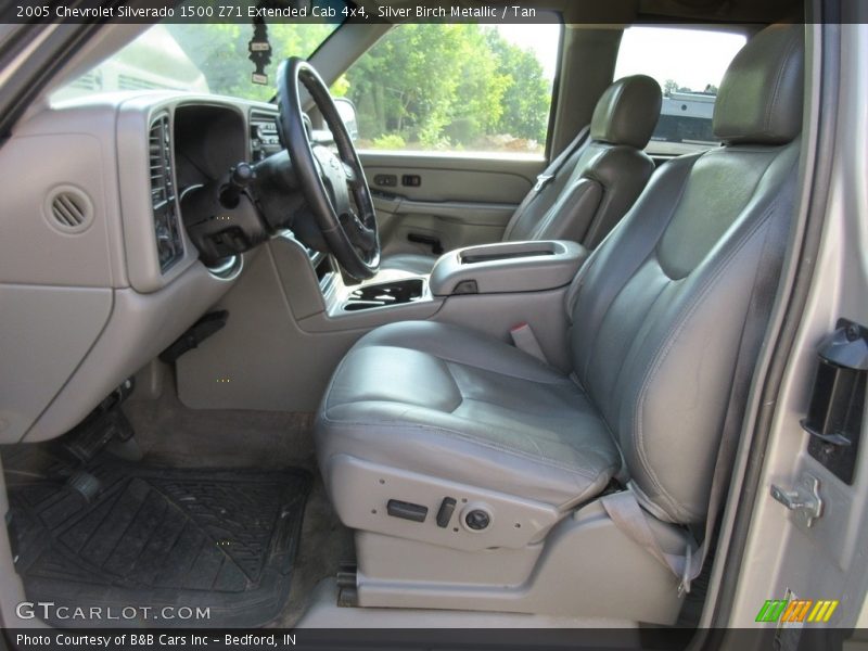 Silver Birch Metallic / Tan 2005 Chevrolet Silverado 1500 Z71 Extended Cab 4x4