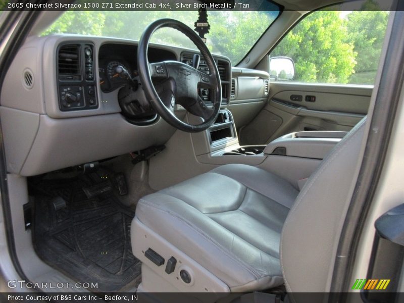 Silver Birch Metallic / Tan 2005 Chevrolet Silverado 1500 Z71 Extended Cab 4x4