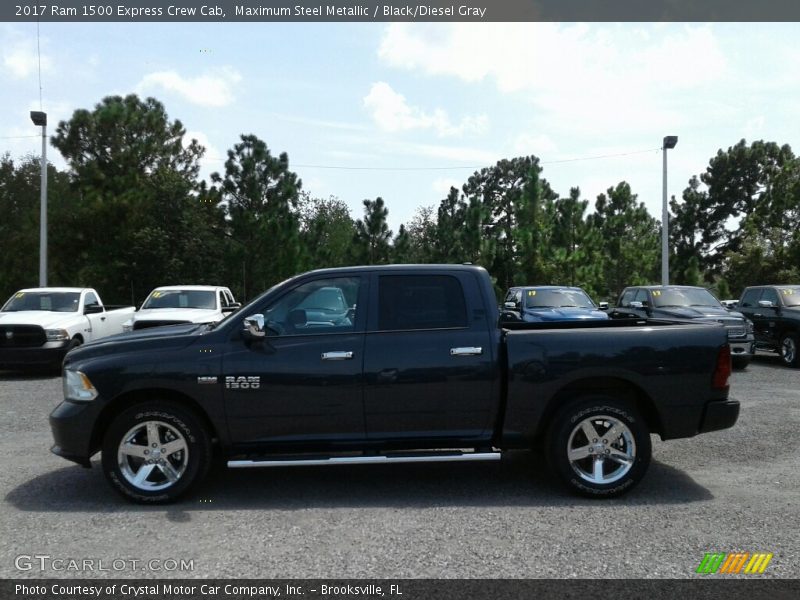 Maximum Steel Metallic / Black/Diesel Gray 2017 Ram 1500 Express Crew Cab