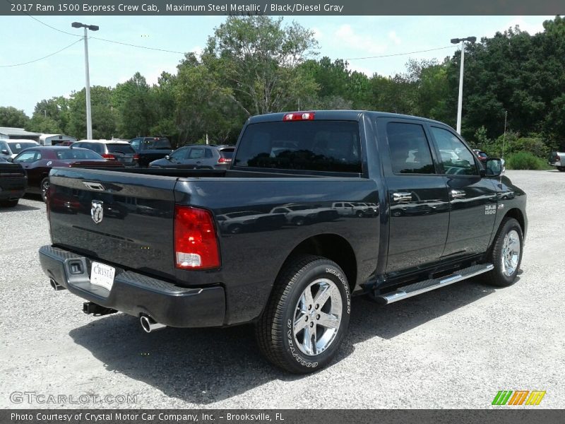 Maximum Steel Metallic / Black/Diesel Gray 2017 Ram 1500 Express Crew Cab