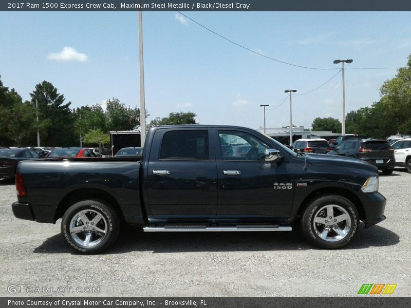 Maximum Steel Metallic / Black/Diesel Gray 2017 Ram 1500 Express Crew Cab