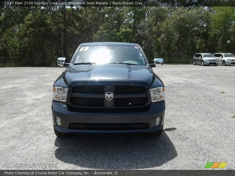 Maximum Steel Metallic / Black/Diesel Gray 2017 Ram 1500 Express Crew Cab