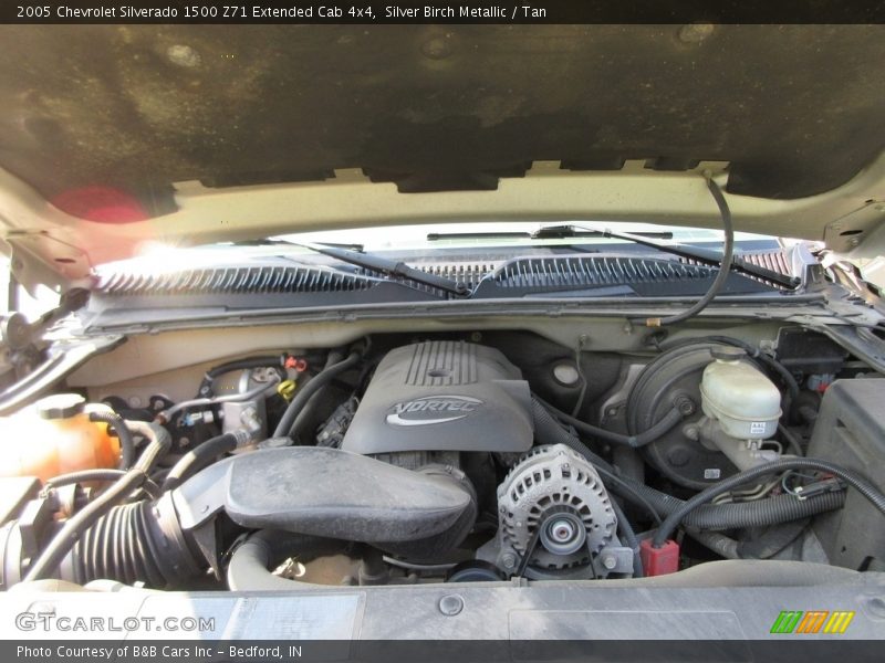 Silver Birch Metallic / Tan 2005 Chevrolet Silverado 1500 Z71 Extended Cab 4x4
