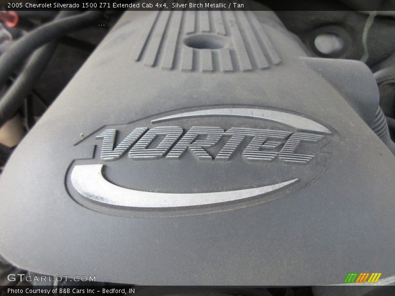 Silver Birch Metallic / Tan 2005 Chevrolet Silverado 1500 Z71 Extended Cab 4x4