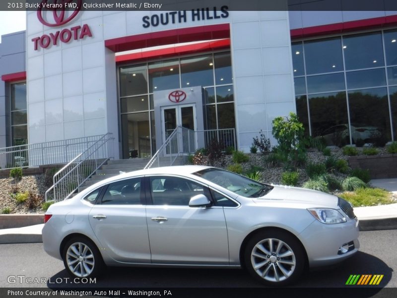 Quicksilver Metallic / Ebony 2013 Buick Verano FWD