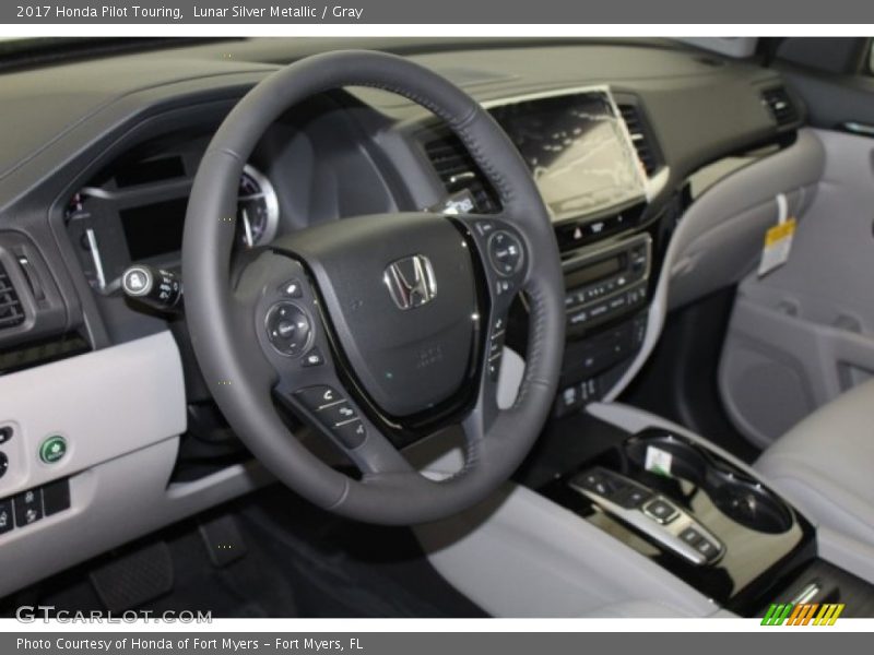 Lunar Silver Metallic / Gray 2017 Honda Pilot Touring