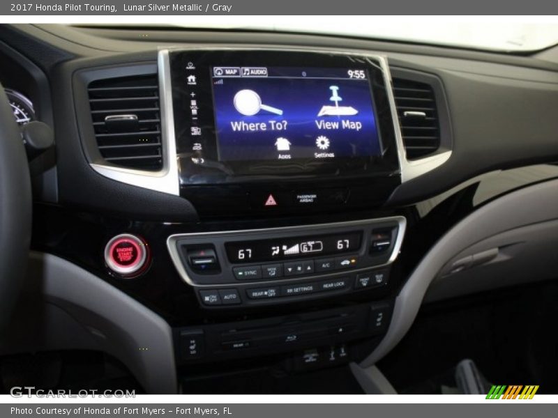 Lunar Silver Metallic / Gray 2017 Honda Pilot Touring