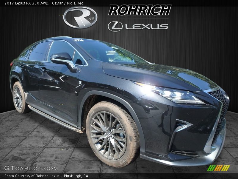 Caviar / Rioja Red 2017 Lexus RX 350 AWD
