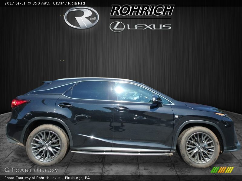Caviar / Rioja Red 2017 Lexus RX 350 AWD