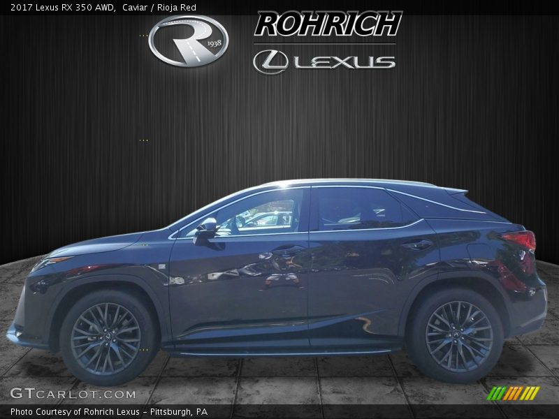 Caviar / Rioja Red 2017 Lexus RX 350 AWD