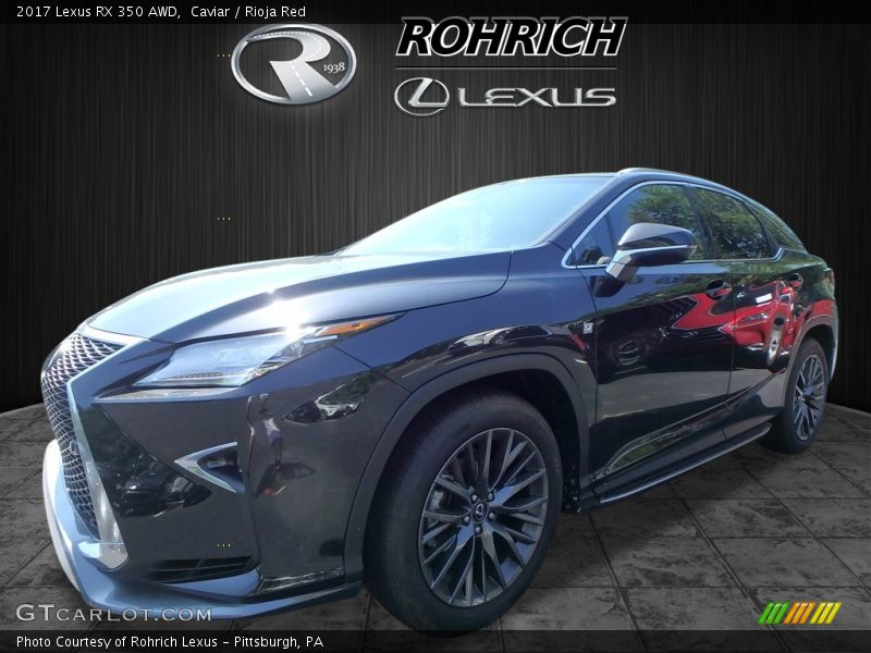 Caviar / Rioja Red 2017 Lexus RX 350 AWD