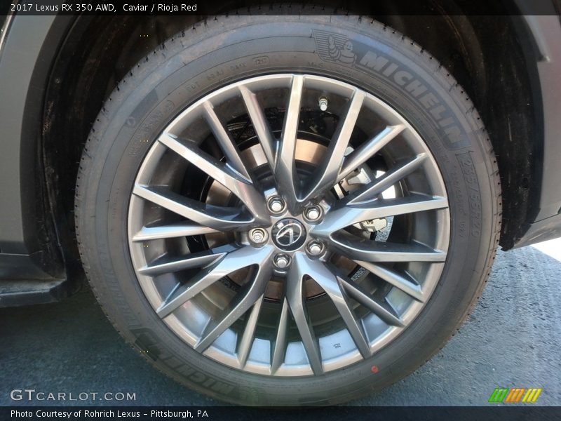 Caviar / Rioja Red 2017 Lexus RX 350 AWD