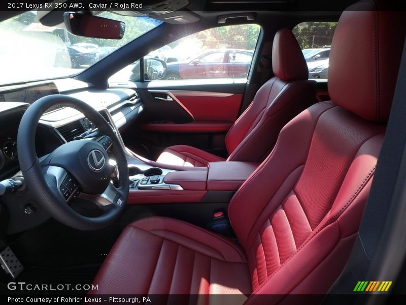 Caviar / Rioja Red 2017 Lexus RX 350 AWD