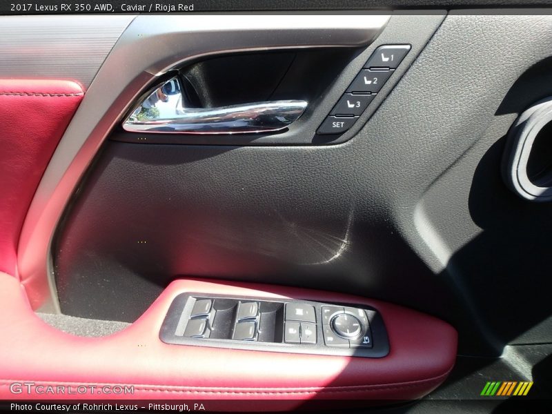 Caviar / Rioja Red 2017 Lexus RX 350 AWD