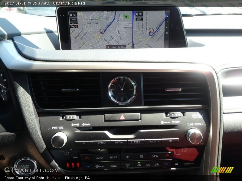 Caviar / Rioja Red 2017 Lexus RX 350 AWD