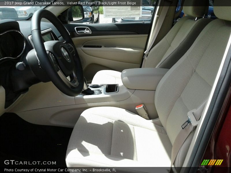 Velvet Red Pearl / Black/Light Frost Beige 2017 Jeep Grand Cherokee Laredo