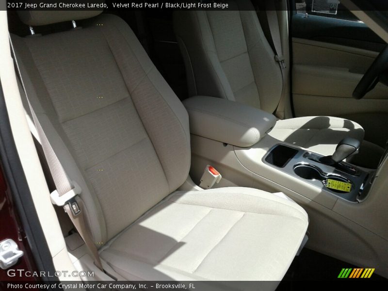 Velvet Red Pearl / Black/Light Frost Beige 2017 Jeep Grand Cherokee Laredo