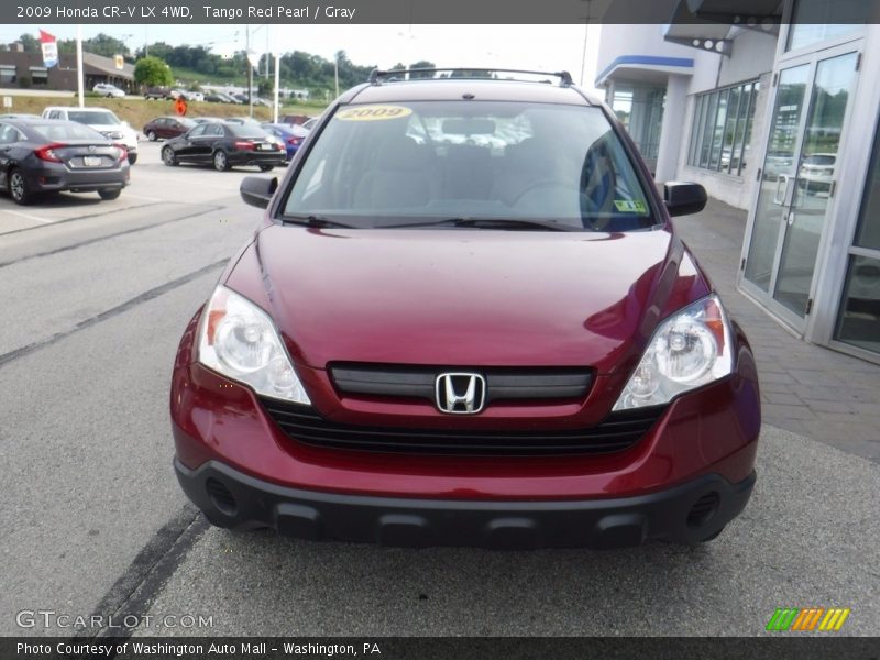 Tango Red Pearl / Gray 2009 Honda CR-V LX 4WD