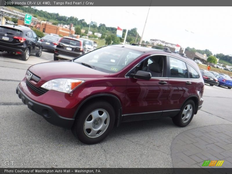 Tango Red Pearl / Gray 2009 Honda CR-V LX 4WD