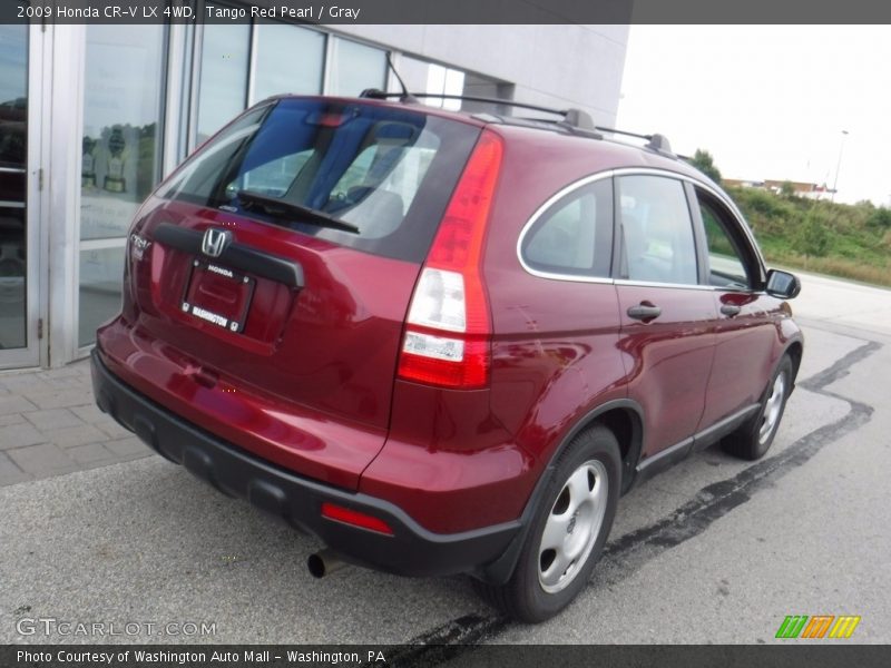 Tango Red Pearl / Gray 2009 Honda CR-V LX 4WD