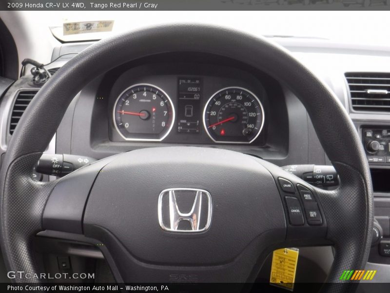 Tango Red Pearl / Gray 2009 Honda CR-V LX 4WD