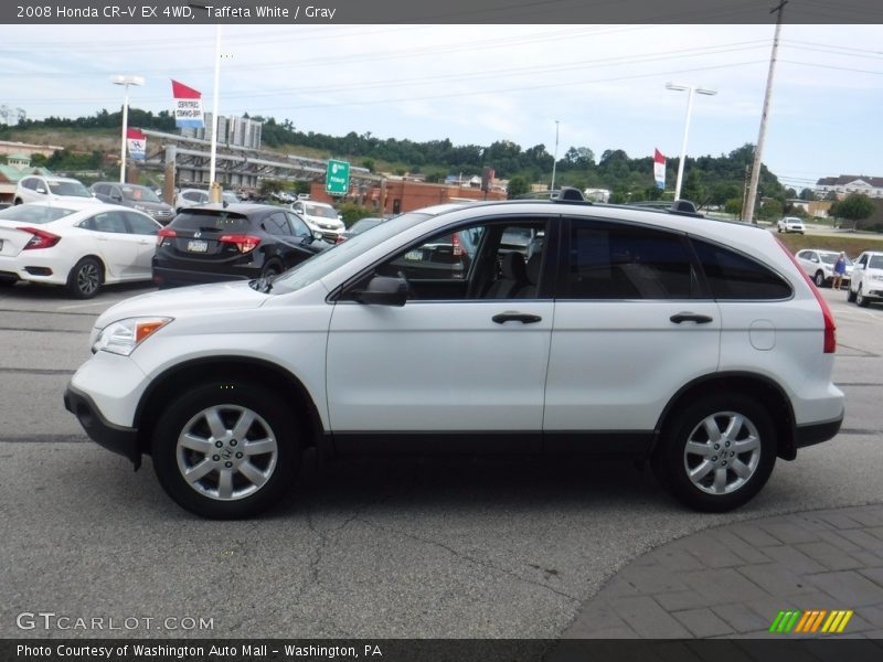 Taffeta White / Gray 2008 Honda CR-V EX 4WD