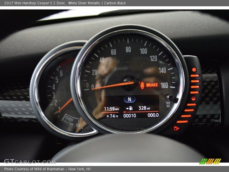 White Silver Metallic / Carbon Black 2017 Mini Hardtop Cooper S 2 Door