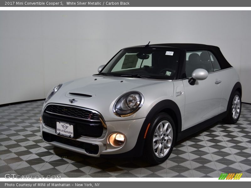 White Silver Metallic / Carbon Black 2017 Mini Convertible Cooper S