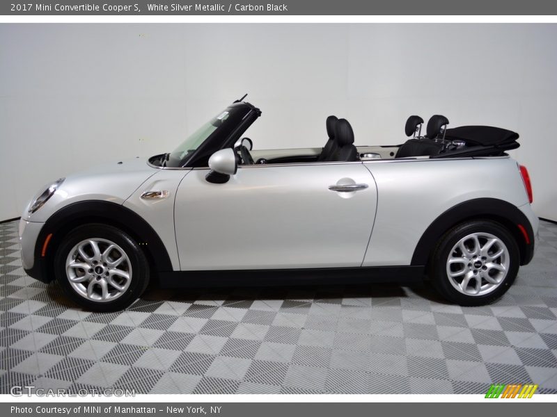 White Silver Metallic / Carbon Black 2017 Mini Convertible Cooper S