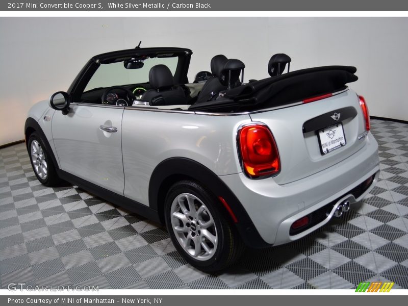 White Silver Metallic / Carbon Black 2017 Mini Convertible Cooper S