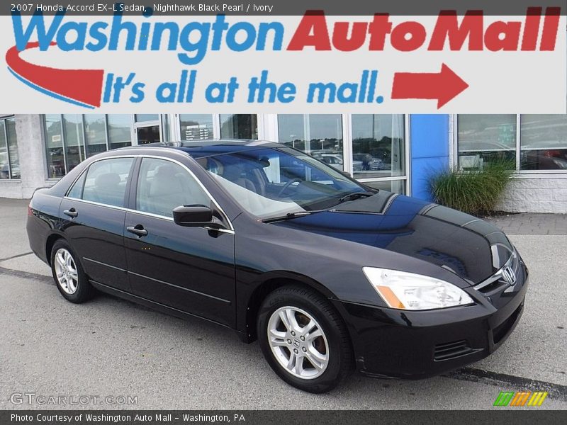 Nighthawk Black Pearl / Ivory 2007 Honda Accord EX-L Sedan
