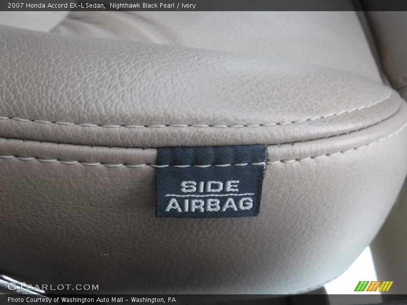 Nighthawk Black Pearl / Ivory 2007 Honda Accord EX-L Sedan