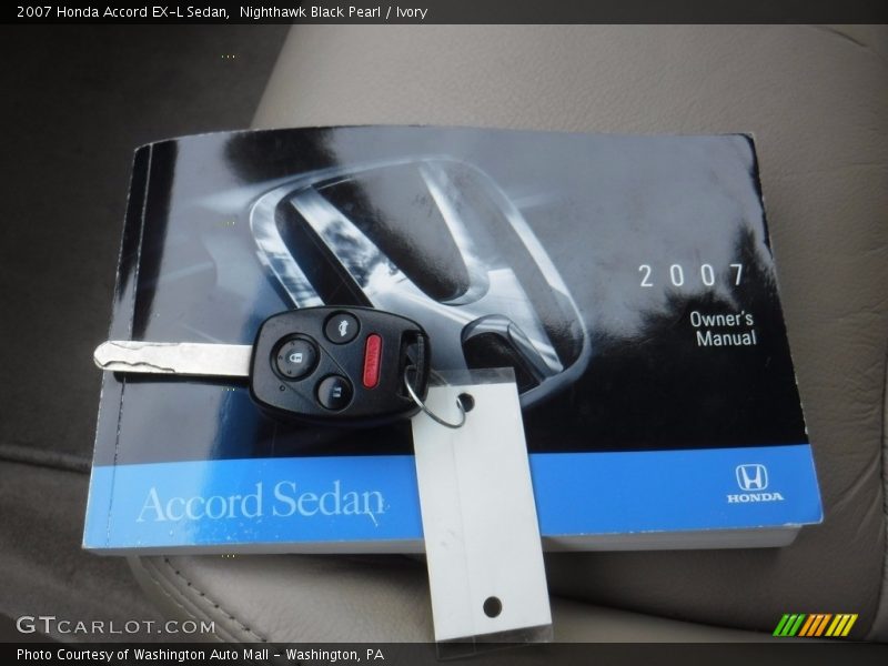 Nighthawk Black Pearl / Ivory 2007 Honda Accord EX-L Sedan