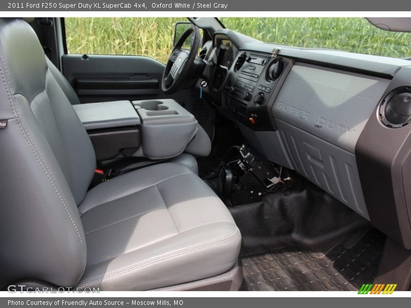 Oxford White / Steel Gray 2011 Ford F250 Super Duty XL SuperCab 4x4