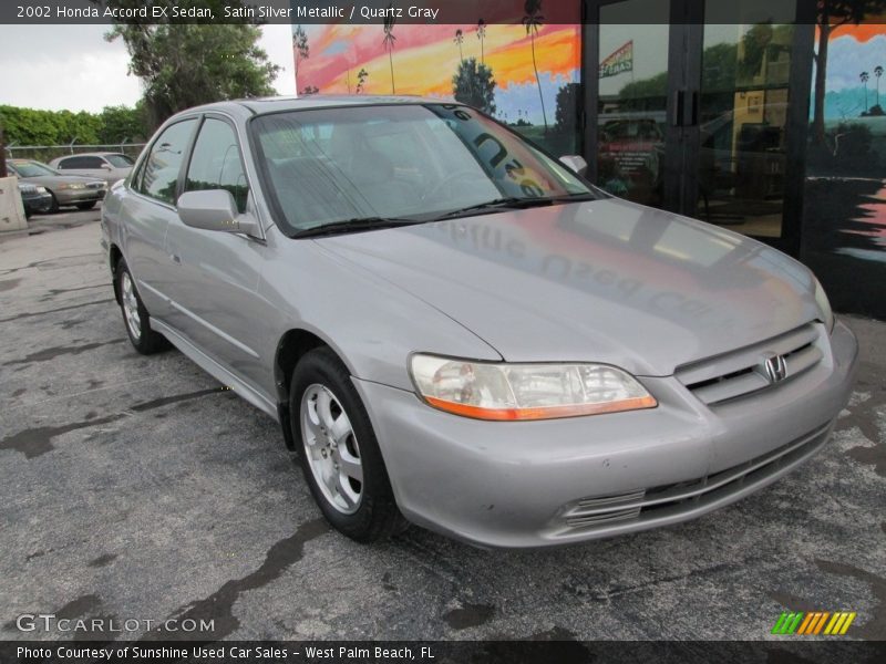 Satin Silver Metallic / Quartz Gray 2002 Honda Accord EX Sedan