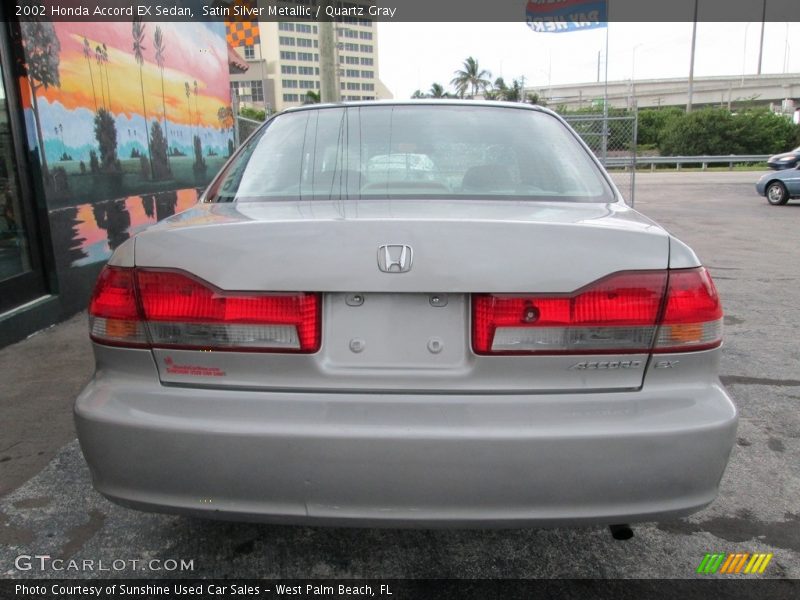 Satin Silver Metallic / Quartz Gray 2002 Honda Accord EX Sedan